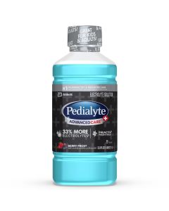 Pedialyte AdvancedCare Plus Electrolyte Drink with 33% More Electrolytes and has PreActiv Prebiotics, Berry Frost, 1 Liter"