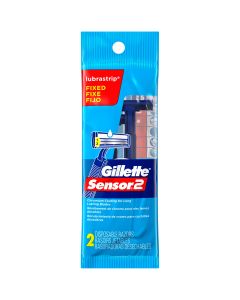 Gillette Sensor2 Men's Disposable Razors, 2 Count"