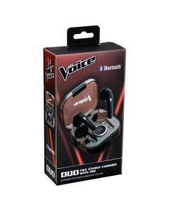 Odash VDUO-6-2067B DUO TWS Stereo Earbuds with Mic, Black"