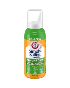 ARM  HAMMER Simply Saline Allergy  Sinus Nasal Mist 4.6oz- Instant Relief for Allergy Congestion- One 4.6oz Bottle