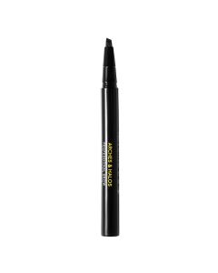 Arches & Halos Angled Bristle Tip Waterproof Brow Pen - Water Based And Smudge Proof - Fills In Sparse Eyebrows And Gives Fuller Effect - Covers Scars Or Overplucked Brows - Auburn - 0.051 Oz