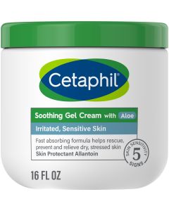 Cetaphil Soothing Gel-Cream with Aloe Instantly Soothes and Hydrates Sensitive Skin, 16 oz"