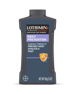 Lotrimin Athlete's Foot Daily Prevention Medicated Foot Powder, 3 oz"