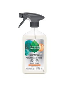 Seventh Generation Power+ Foaming Dish Spray Dishwashing Liquid Soap, Mandarin Orange Scent, 16 oz"