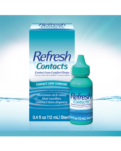 Refresh Contacts Contact Lens Comfort Drops For Use with Contact Lenses, 12 ml"