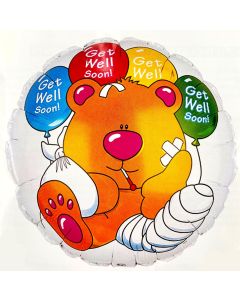 18″ Balloon White -Multicolor - Get Well Soon - Party Supplies Decorations