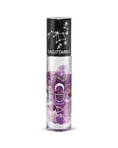 Blossom Zodiac Sign Vanilla Scented Moisturizing Roll-On Lip Gloss with Crystals, Made in USA, 0.20 fl. oz./5.9ml, Sagittarius"