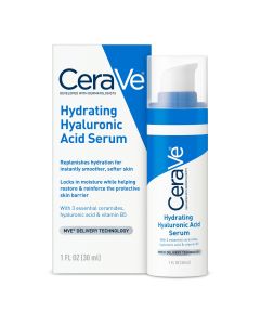 CeraVe Hyaluronic Acid Serum for Smoother Softer Skin, Hydrating Skincare Normal to Dry Skin1 fl oz"