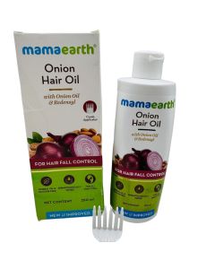 Mamaearth Onion Hair Oil for Hair Regrowth & Hair Fall Control, 250ml"