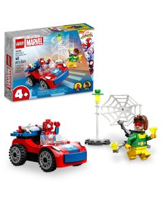 LEGO Marvel Spider-Man's Car and Doc Ock Set 10789, Spidey and His Amazing Friends Buildable Toy for Kids 4 Plus Years Old with Glow in the Dark Pieces"