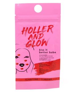 Holler and Glow Kiss It Better Babe Lip-Shaped Glitter Pimple Patches - 12ct