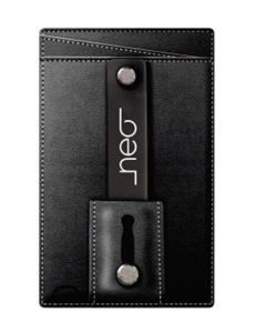 Quest NW18-BK Neo Slim Grip Phone Wallet Holder with Kickstand for Smartphones, Black (New Open Box)"