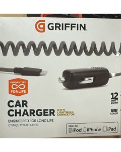 Griffin PowerJolt SE - Car power adapter - 12 Watt - 2.4 A (Lightning) - black