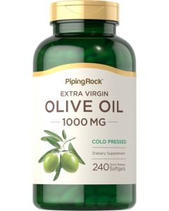 Olive Oil Softgels 1000mg | 240 Count | Extra Virgin Olive Oil | by Piping Rock