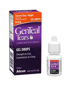 GenTeal Tears Severe Day + Night Gel Lubricant Eye Drops, 0.3 fl oz"