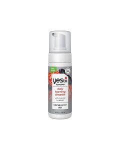 Yes To Tomatoes Daily Foaming Cleanser with Charcoal to Detoxify for Blemish Prone Skin, 4.5 oz"