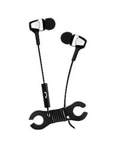 Maxell 199818 Flat Cable Earphones, Black & White"