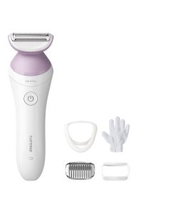 Philips Lady Electric Shaver Series 6000, Cordless with 4 Accessories"