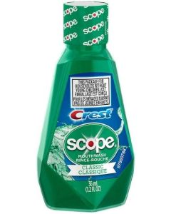 Crest Mouthwash,  Scope Classic,  1.2 oz. Original Mint Flavor"