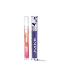 Blossom Beauty in Bloom Colored Volumizing Mascara Crystal  Iridescence Lip Gloss Purple Set