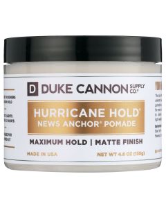 Duke Cannon News Anchor Hurricane Hold Pomade, For all Hair Types, 4.6 oz, 1 Count"