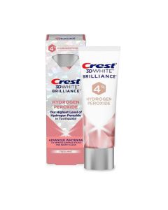 CREST 3D White Brilliance 4% Hydrogen Peroxide Teeth Whitening Toothpaste with Fluoride