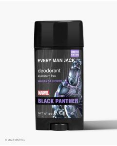 Every Man Jack Marvel Black Panther Deodorant Aluminum Free Wakanda Herbs 3 Oz