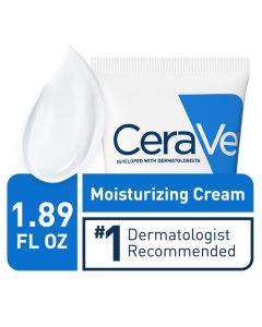 CeraVe Moisturizing Cream Travel Size Face Moisturizer & Body Lotion Normal to Very Dry Skin 1.89 oz