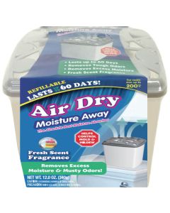 Air Dry Moisture Gone Clean Linen Moisture Absorber, 12OZ, Pack of 4 - Fresh Scent Fragrance"