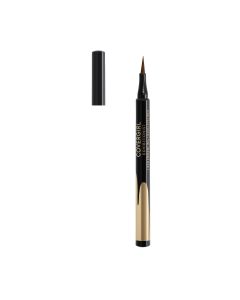 COVERGIRL Exhibitionist Lash Enhancing Liquid Eyeliner, 300 Rich Brown Waterproof, 0.3 fo"