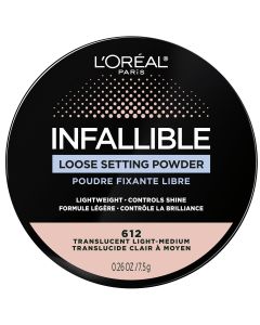 L'Oreal Paris Infallible Tinted Loose Setting Powder, Translucent Medium Deep, 0.26 oz"