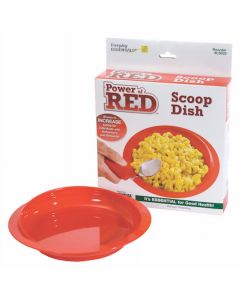 Essential Medical Supply Power of Red Scoop Dish with Suction Bottom