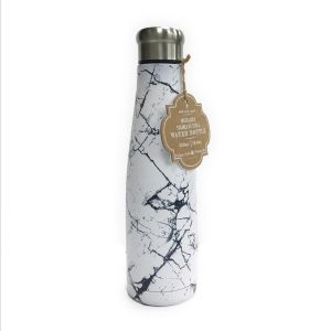 Oak and Reed Stainless Steel Water Bottle, Double Wall, 550ml, Marbleous"