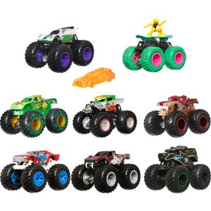 Hot Wheels Monster Trucks, 1:64 Scale Toy Truck & 1 Crushable Car (Styles May Vary)"