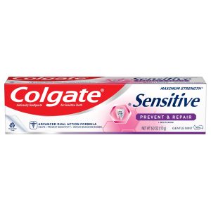 Colgate Sensitive Toothpaste, Prevent and Repair - Gentle Mint Paste Formula (6 ounce, Pack of 1)"