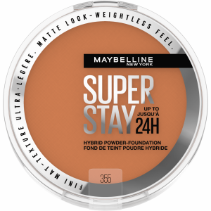 Maybelline Super Stay Powder Foundation Makeup, Soft Matte Finish, 355, 0.21 oz"