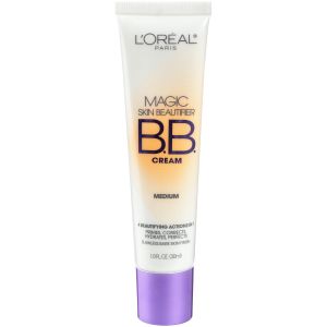 L'Oreal Paris Magic Skin Beautifier BB Cream for Face, Medium, 1 fl oz"