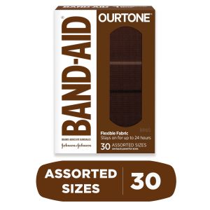 Band-Aid Brand OurTone Adhesive Bandages, BR65, 30 Ct"