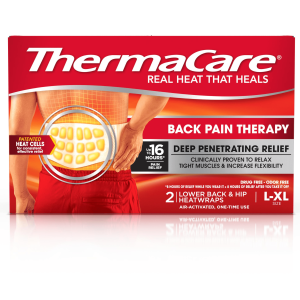 ThermaCare Lower Back & Hip Large/X-Large Pain Relief Heat Wraps, 2 Ct"