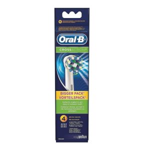 Oral B CrossAction Replacement Brush Heads, 4 Count"