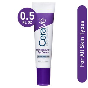 Cerave Anti-Aging Eye Cream for Wrinkles with Caffeine and Hyaluronic Acid, Fragrance Free, 0.5 oz"