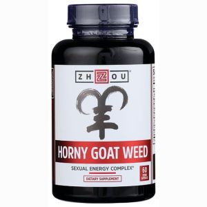 Horny Goat Weed with Maca and Tribulus Capsules, 60 Ct, by Zhou Nutrition"