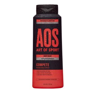 Art of Sport Activated Charcoal Body Wash for Men, Compete Scent, Energizing Citrus Fragrance with Tea Tree Oil and Aloe Vera, Deep Cleansing and Intensely Moisturizing, Sulfate Free 16 fl oz"