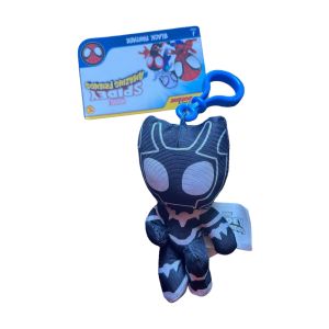 Marvel Spidey and his Amazin Friends Stuffed Keychain, Black Panther"