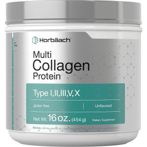 Multi Collagen Protein Powder | 16 oz | Unflavored | by Horbaach