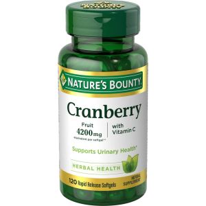 Nature's Bounty Cranberry Pills, Softgels, 4200 Mg,  120 Ct"