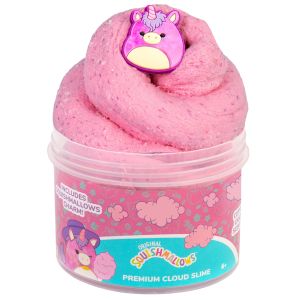 Squishmallows Lola the Unicorn Premium Cloud Slime, Cotton Candy Scented"