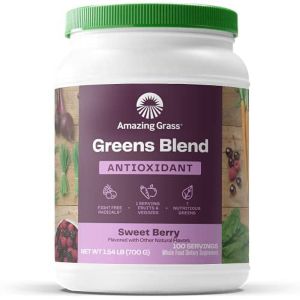 Amazing Grass, Greens Blend Antioxidant, Sweet Berry, 24.7 oz, 100 Servings"