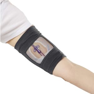 Care+Wear PICC Line Cover - Ultra Grip Non-Slip Silicone Band Mesh Window For Visibility