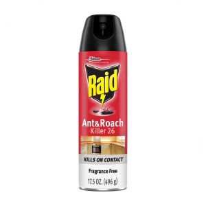 Raid Ant & Roach Killer 26, Fragrance Free Bug Spray, 17.5 oz"